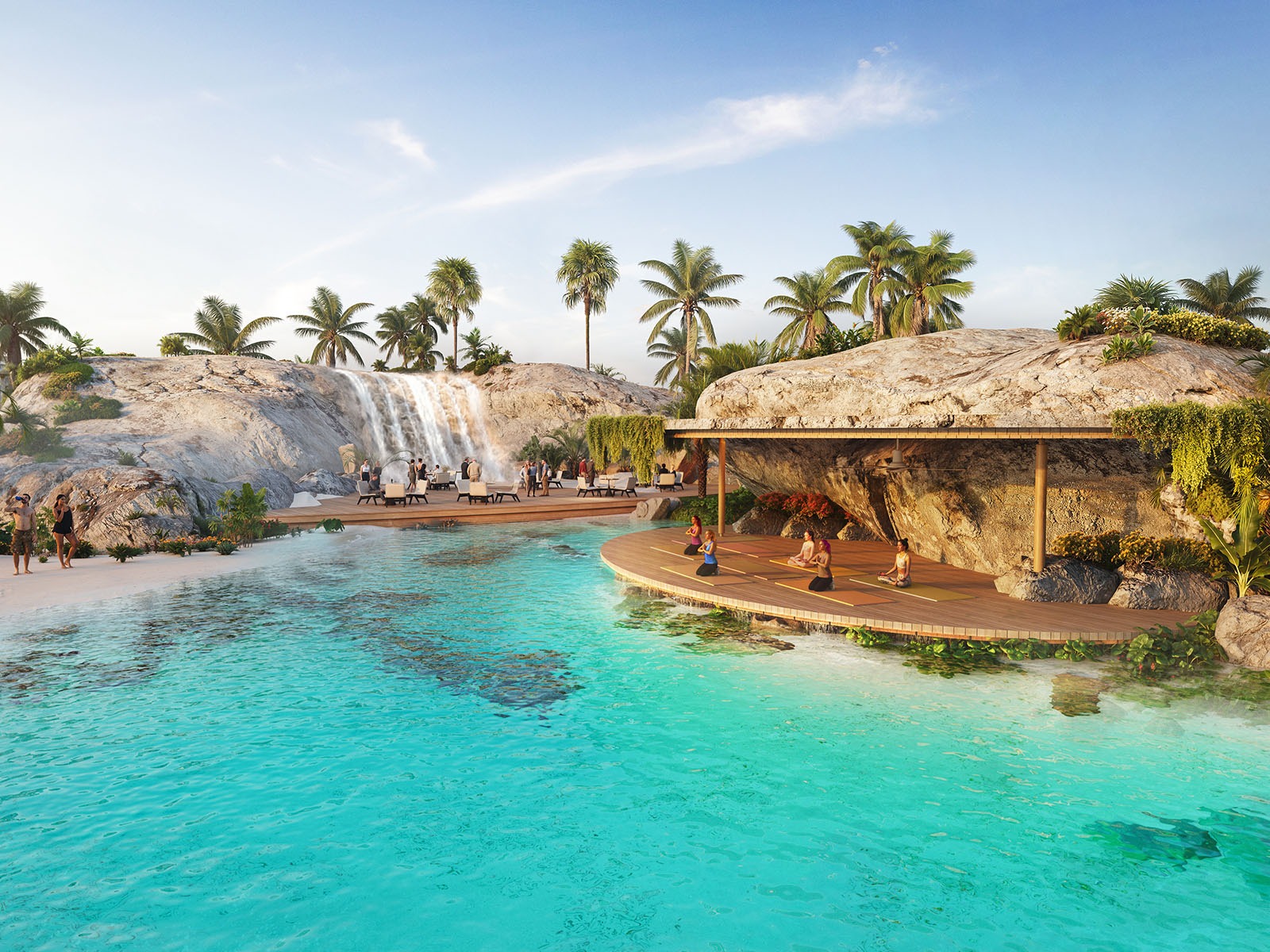 Whispering Waterfall at DAMAC Islands